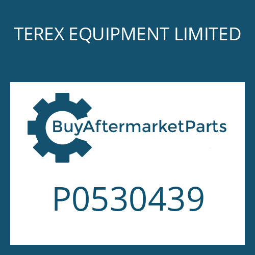 TEREX EQUIPMENT LIMITED P0530439 - O RING