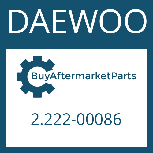 DAEWOO 2.222-00086 - INTERMEDIATE BRAKE DISC