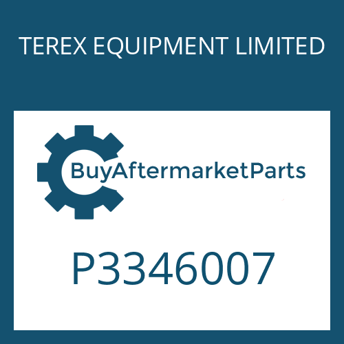 TEREX EQUIPMENT LIMITED P3346007 - OIL SEAL
