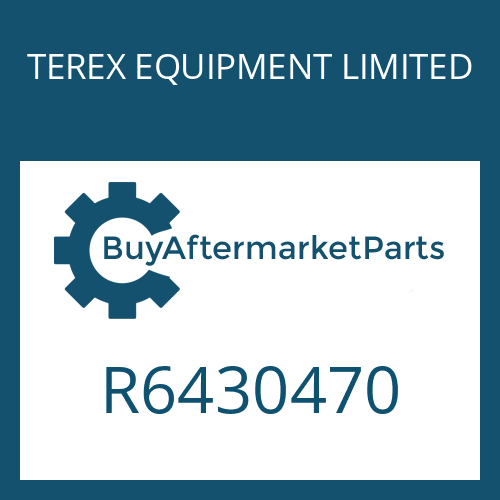 TEREX EQUIPMENT LIMITED R6430470 - O-RING