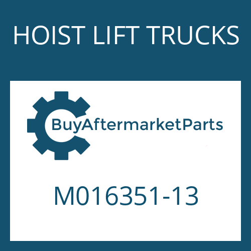 HOIST LIFT TRUCKS M016351-13 - O RING