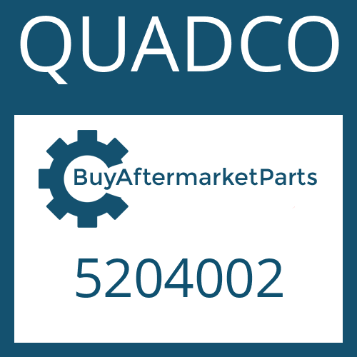 QUADCO 5204002 - PLUG