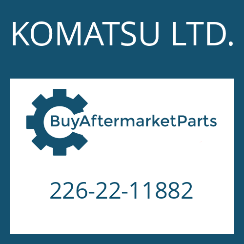 KOMATSU LTD. 226-22-11882 - BOLT