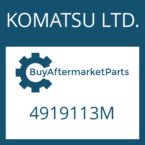 KOMATSU LTD. 4919113M - SPACER