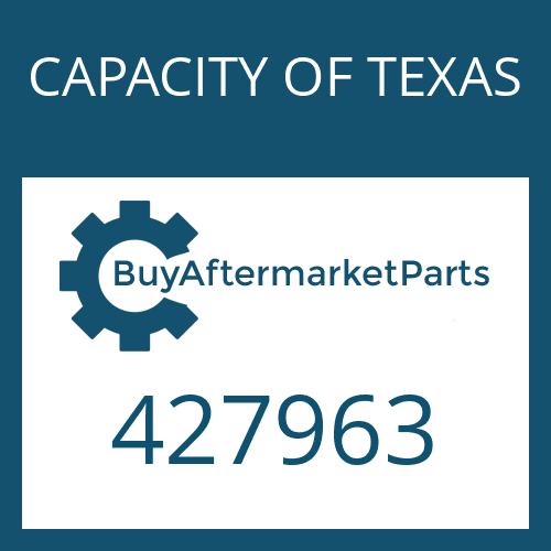 CAPACITY OF TEXAS 427963 - SEAL - O-RING