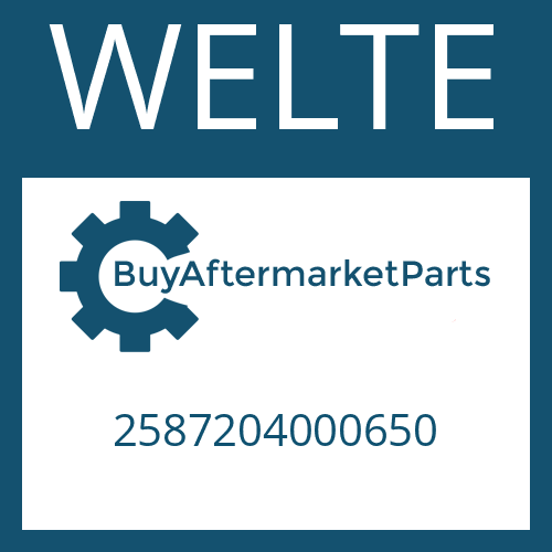 WELTE 2587204000650 - TUBE YOKE