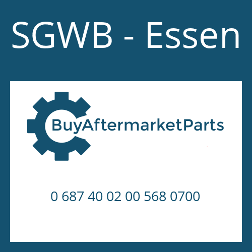 SGWB - Essen 0 687 40 02 00 568 0700 - DRIVESHAFT
