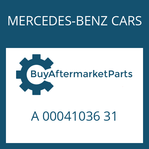 MERCEDES-BENZ CARS A 00041036 31 - U-JOINT-KIT