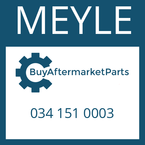 MEYLE 034 151 0003 - CENTER BEARING ASSEMBLY