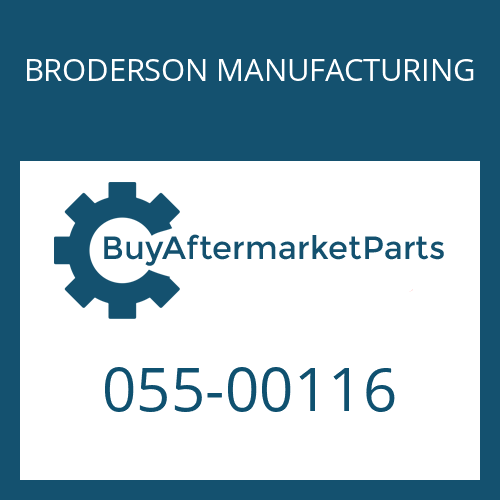 BRODERSON MANUFACTURING 055-00116 - NUT