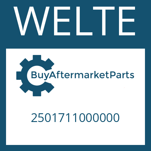 WELTE 2501711000000 - STUB SHAFT