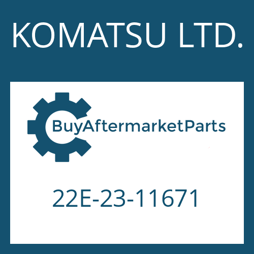 KOMATSU LTD. 22E-23-11671 - REDUCTION BUSHING