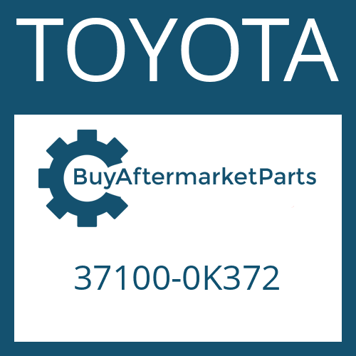 TOYOTA 37100-0K372 - DRIVESHAFT