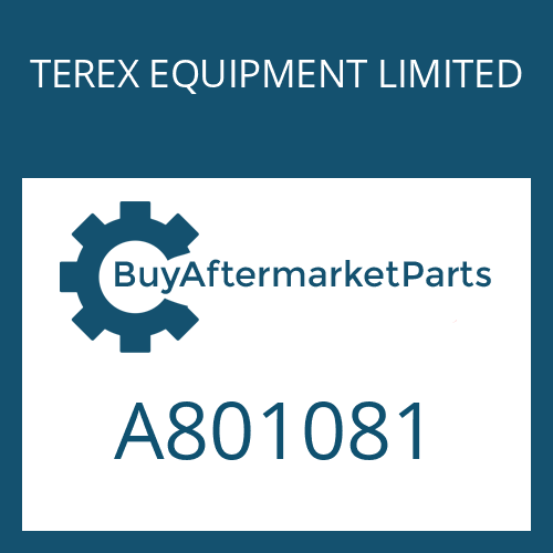 TEREX EQUIPMENT LIMITED A801081 - SHAFT-PUMP DISCONNECT