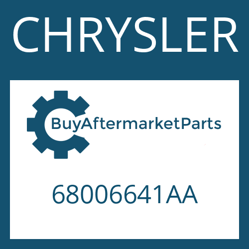 CHRYSLER 68006641AA - DRIVESHAFT