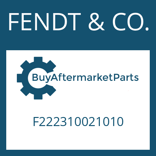 FENDT & CO. F222310021010 - DRIVE STEER AXLE