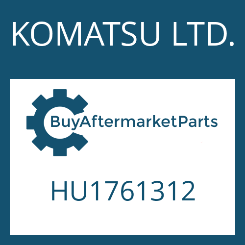 KOMATSU LTD. HU1761312 - INTERMEDIATE COVER
