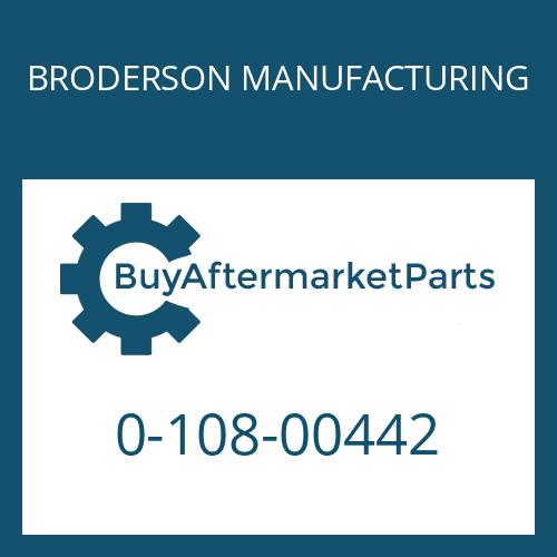 BRODERSON MANUFACTURING 0-108-00442 - THRUST WASHER