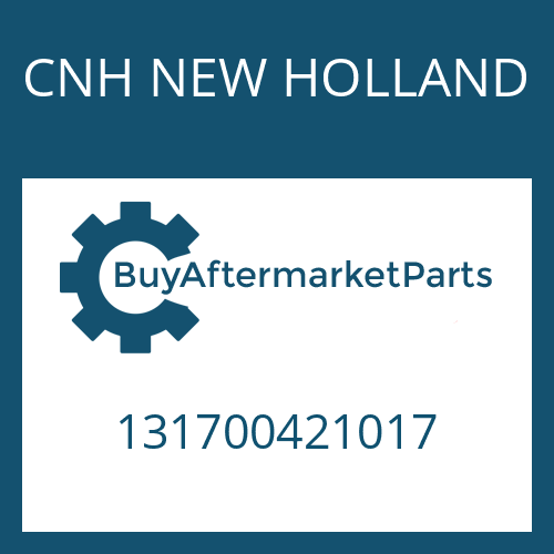CNH NEW HOLLAND 131700421017 - COVER