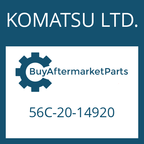 KOMATSU LTD. 56C-20-14920 - DRIVESHAFT