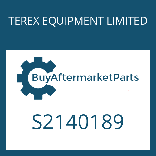 TEREX EQUIPMENT LIMITED S2140189 - DRIVESHAFT