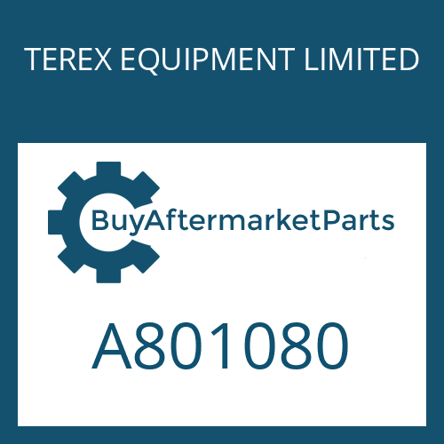 TEREX EQUIPMENT LIMITED A801080 - HUB-SHIFT C.C. PUMP DRIVE