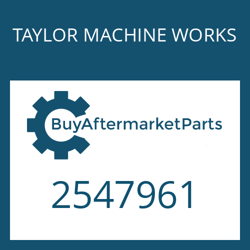 TAYLOR MACHINE WORKS 2547961 - OIL FILTER