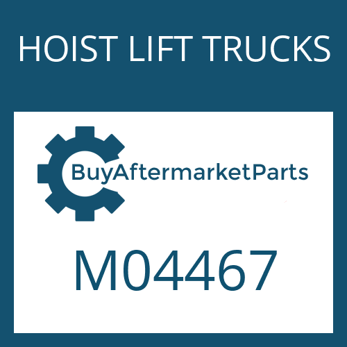 HOIST LIFT TRUCKS M04467 - O RING