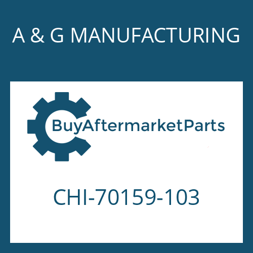 A & G MANUFACTURING CHI-70159-103 - CAP HUB