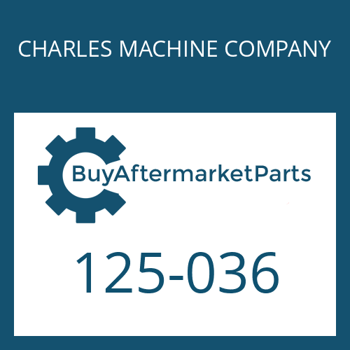 CHARLES MACHINE COMPANY 125-036 - KIT- BEARING