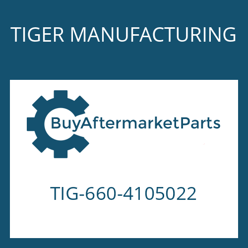 TIGER MANUFACTURING TIG-660-4105022 - NUT + PIN ASSY