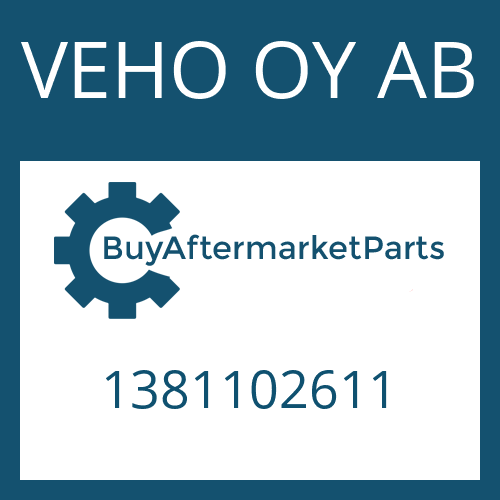 VEHO OY AB 1381102611 - FIX JOINT SAE