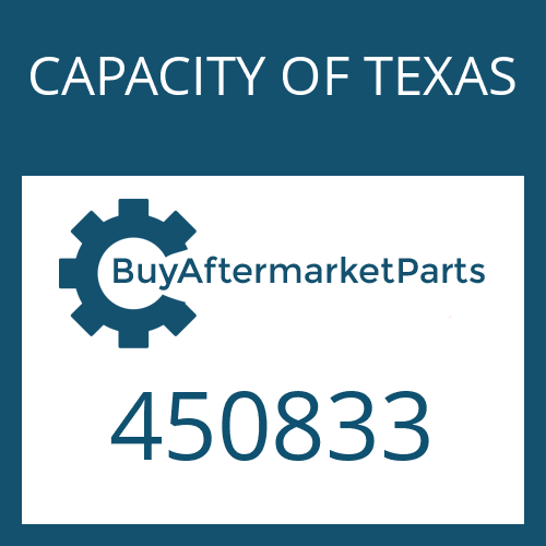 CAPACITY OF TEXAS 450833 - SHIM (PINION)