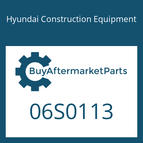 Hyundai Construction Equipment 06S0113 - WASHER-FLAT