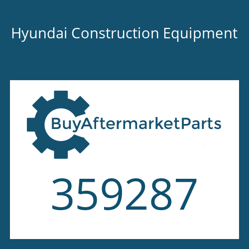 Hyundai Construction Equipment 359287 - PLATE-PRESSURE