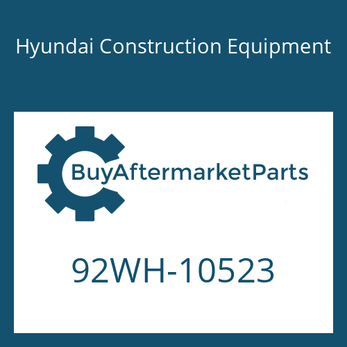 Hyundai Construction Equipment 92WH-10523 - DECAL-SPECSHEET for Heavy Equipment