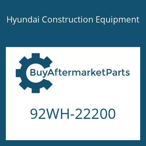 Hyundai Construction Equipment 92WH-22200 - DECAL-NOISE LWA