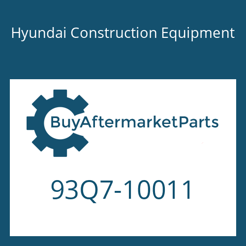 Hyundai Construction Equipment 93Q7-10011 - DECAL-MODEL NAME for Heavy Equipment