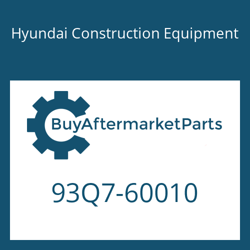 Hyundai Construction Equipment 93Q7-60010 - DECAL-MODEL NAME