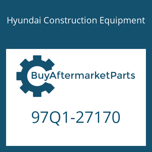 Hyundai Construction Equipment 97Q1-27170 - DECAL-SERVICE INSTRUCTION