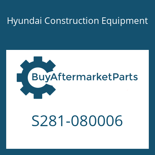 Hyundai Construction Equipment S281-080006 - NUT-FLANGE for Heavy Equipment