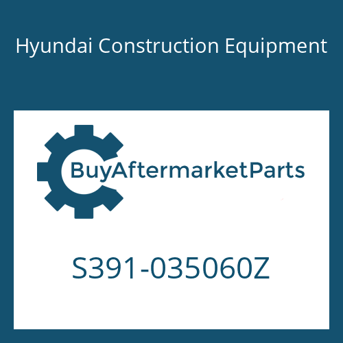 Hyundai Construction Equipment S391-035060Z - SHIM-ROUND 1.0