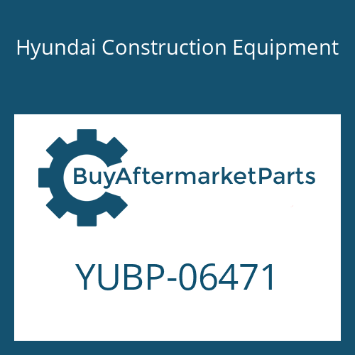 Hyundai Construction Equipment YUBP-06471 - PLUNGER-VALVE for Heavy Equipment