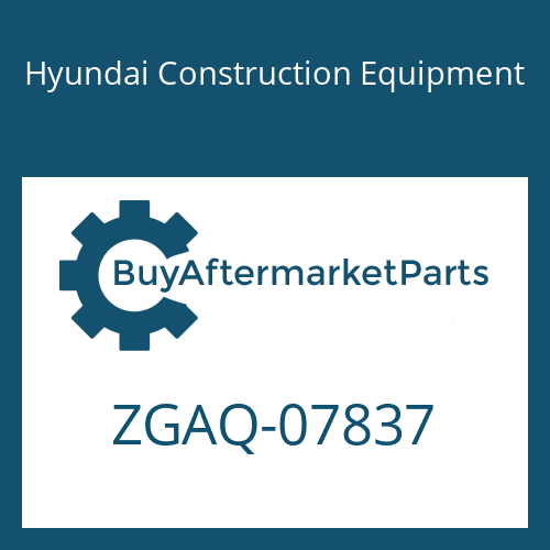 Hyundai Construction Equipment ZGAQ-07837 - WASHER