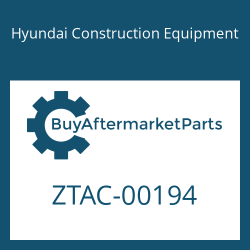 Hyundai Construction Equipment ZTAC-00194 - NUT