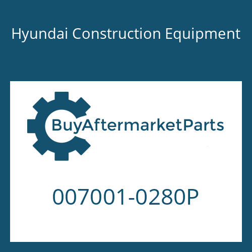 Hyundai Construction Equipment 007001-0280P - O-RING