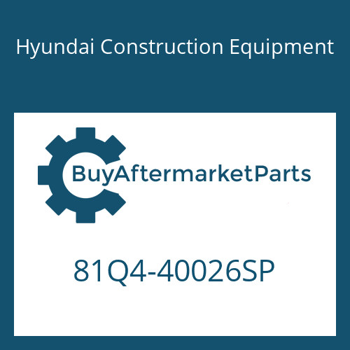 Hyundai Construction Equipment 81Q4-40026SP - AXLE-REAR for Heavy Equipment