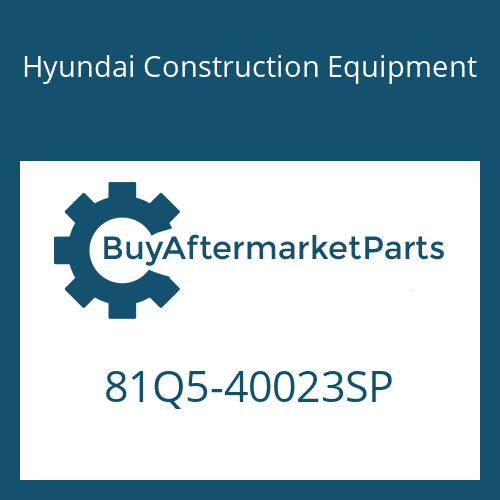 Hyundai Construction Equipment 81Q5-40023SP - AXLE ASSY-REAR