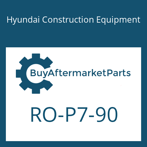 Hyundai Construction Equipment RO-P7-90 - O-RING