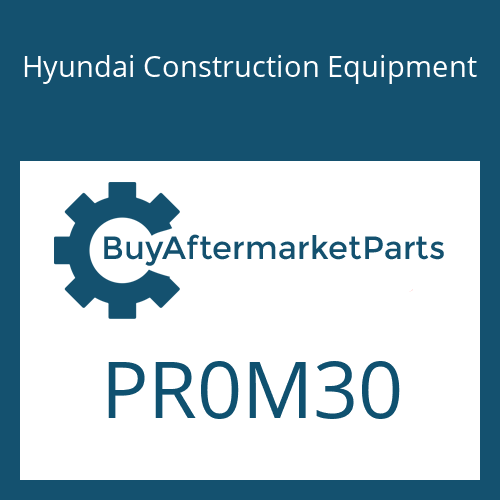 Hyundai Construction Equipment PR0M30 - PLUG